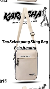 Tas selempang pinggang bahu cowok keren kekinian distro casual trendy karasha pria