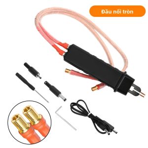 Bộ Dụng Cụ Hàn Điểm Pin 18650 Cầm Tay DIY Với Công Tắc Kích Hoạt Đầu Hàn Mạ Vàng Đồng Nguyên Chất Tất Cả Trong Một Dành Cho Các Dự Án DIY