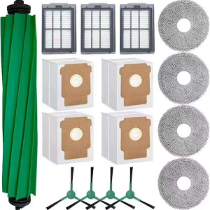 Compatible with iRobot Roomba Plus 505/405 Combo vacuum cleaner: main brush side brush filter mop pad and dust bag