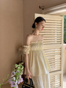 XXNING | Áo Blouse Dáng Xòe Quai Ngang Đẹp & Thời Trang