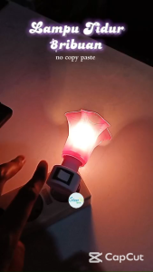 Lampu Tidur Dinding Bohlam Cabe Praktis Langsung Pakai