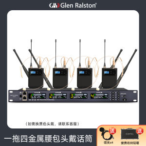 Wireless Glen Ralston Stage Performance Condenser Microphone G002/G004/G008 for Speech Chorus Instrument Pickup Hanging Style Battery Powered