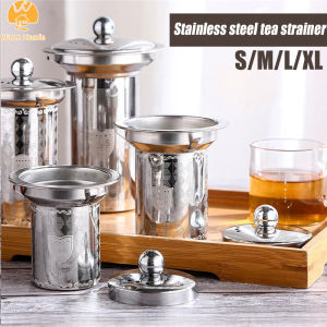 【Warm Homie】Reusable Stainless Steel Tea Strainer Fine Mesh Infuser Basket Loose Tea Leaf Coffee Infusers Herb Filter For Mug Teapot Teaware
