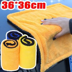 Siêu thấm khăn lau xe ô tô khăn lau Microfiber cho hai mặt mềm khô Rag tự động chi tiết đánh bóng dụng cụ cọ rửa