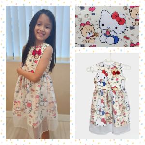 ชุดเดรสเด็กผู้หญิง ลายการ์ตูน