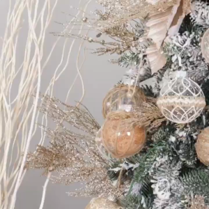 Sunlight 12pcs Fern Leaves Artificial & Paco Leaves Christmas Tree LeavesChristmas Leaves DecorArtificial with Christmas Flowers DecorationsWhite Christmas DecorationsChristmas Tree Ornaments Xmas Decor Leaves & Christmas Leaf Decor for Xmass Decor