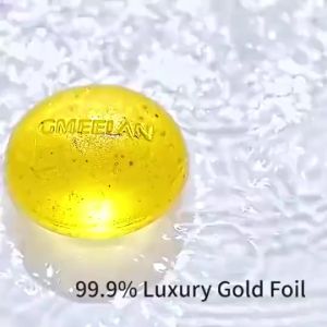GMEELAN 24K GOLD Sabun Minyak Pemutih Perawatan Kulit Alami 100g Hidrasi tahan lama dan kulit yang bergizi