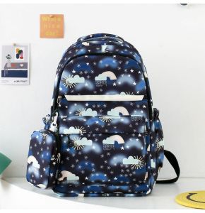 backpack school bag Fashion Backpack Rainbow Clouds series Backpack