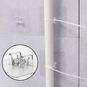 Self-Locking Strap Large Binding Belt Plastic Clasp Retainer Tie Releasable Cable Ties Perforation-Free Multi-Functional Water Pipe Fixator
