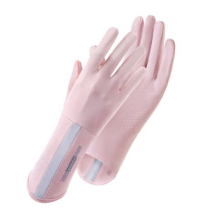 R.joy - Kaos Tangan Motor Wanita Sarung Tangan Sutra Es Wanita sarung Tangan Motor Musim Panas Mengendarai Sepeda Motor Anti slip Anti