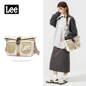 LEE Retro Lightweight Fanny Pack korean style Contrast Color With 12.9” Pad Capacity Womens Shoulder Bags Sling For Weekend Adventure Work