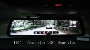 WOLFBOX 12" Screen 4K Mirror Dash Cam Backup Camera 2160P Full HD Smart Rearview dashcam Dual Cam Night Vision