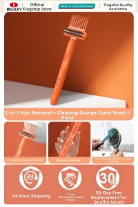 IMLUCKY | Cleaning Brush Padded Comb Air Cushion Comb Hair Brush Curling Comb Massage Comb Cleaning Claw