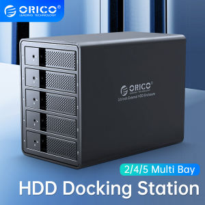 ORICO 5 Bay USB 3.0 To SATA External Hard Drive Enclosure For 2.5/3.5 Inch HDD SSD Support 80TB 5x16TB Aluminum Alloy Enclosure Built In 150W Power Dual Chip (9558U3)