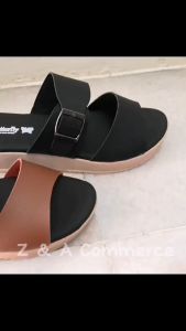 [ READY STOCK ] 781-2 Womens Wedge Flat Heels Sandals | Ladies Comfort Slip-on | Sandals Wanita
