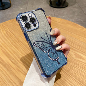 VRQR Bright Diamond Phone Case for infinix Smart 8 Plus Pro Smart 8 HD Hot 40i X6825B X6525 Tecno Spark Go 2024 POP 8 Spark 20 20C ITEL P55 4G Butterfly Pattern Sparkling Pink Card Girl Design