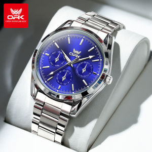 OPK mens watch original 100% authentic fashion simple imported quartz waterproof stainless steel luminous casual mens watch