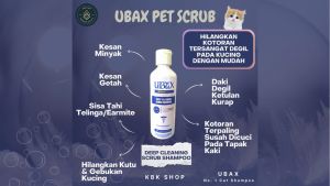 Ubax Cat Shampoo Pet Deep Cleaning Scrub Shampoo Tick Flea Mite Fungus