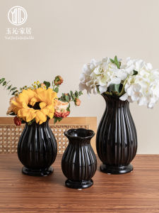 Nordic Style Ceramic Flower Vase Creative Water Cultivation Fresh Flowers Decorative Pieces for Living Room Dining Table