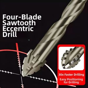 LUTUMEI | Advanced Four-blade Eccentric Drill Bit for Hard Materials