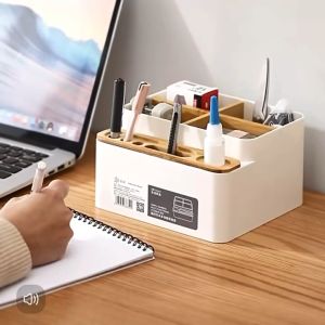 Wood tissue holder for table napkin holder tissue box dispenser large tissue holder for kitchen tissue holder with phone holder desktop storage box organizer tissue holder with organizer tissue holder for restaurant tissue case