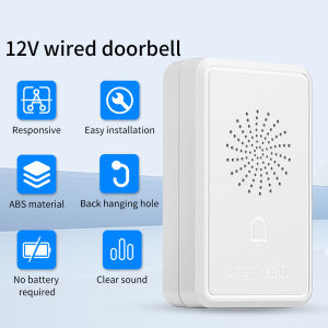 Wired Door Bell DC 12V Vocal Wired Doorbell Welcome Door Bell For Security Access Control System