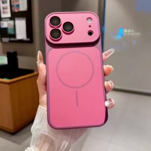 szhaiyu | Luxury Bicolor Magnetic for Magsafe Wireless Charge Phone Case for iPhone 18 17 Pro Max 16 15 Pro 14 Plus 13 12 Protection Cover