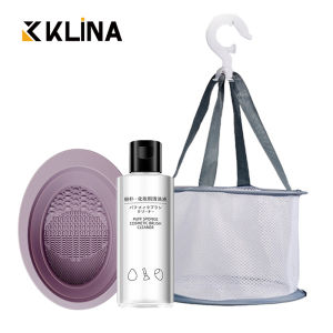 Makeup Brushes Sponge Blender Puff Cleaner Make Up Tools Washing Cleaning Liquid Bowl Air Drying Net Set For Powder Eyeshadow