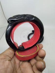 Gelang akar Bahar hitam tunggal ukir burung elangmodel engsel murah dan asli