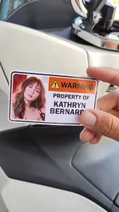 Property Sticker and Seat Only Sticker Combo Bundle- Customized - For Motorcycle Car and MORE (Waterproof)