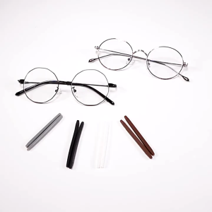 1 Pair Silicone Soft Transparent Anti-Pressure Hypoallergenic Glasses Sunglasses Protective Cover Anti-Slip Pad