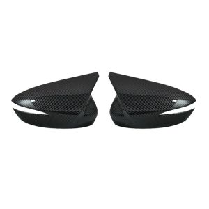 1Pair Ox Horn Side RearView Mirror Cover Caps Black Carbon Look for Mazda CX-5 2015 2016 CX-4 CX-3 2016 2017 2018