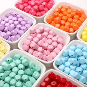 5/20Pcs 8mm Multi-color Acrylic Rhombus-cut Square Beads Loose Spacer Beads for Jewelry Making DIY Phone Chain Keychain Bracelet