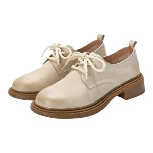 Q.VONTON | Retro Thick-soled Leather Lace-up Shoes