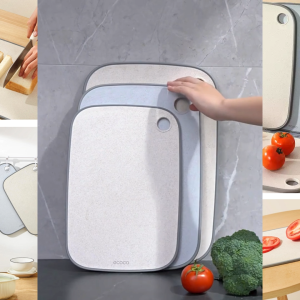[SG InStock] ECOCO Natural wheat straw cutting board 天然麥稈砧板 - Antibacterial Cutting Board 抗菌砧板