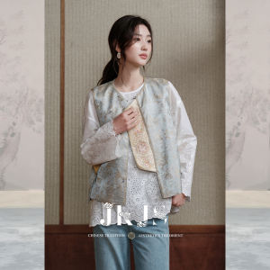 JK＆JS | Traditional Style Silk Blend Chinese-style Jacket Female Sleeveless