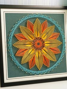 Modern Minimalist Abstract Geometric Frameless Wall Art DIY Woven String Handcraft Living Room Decorative Painting