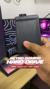 Diskloop Retro Drive 500GB Portable SSD HDD with Games 9000+ Classic Games Plug and Play