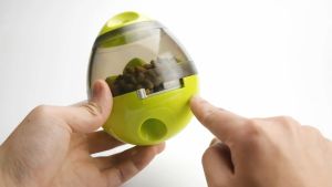 [Local Seller] Pet Dog Cat Food Slow Feeder Interactive Ball Toy Roly Poly for Fun Treat Snack Food Dispenser