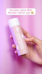 SR12 MICELLAR WATER 100ml: Pembersih Make Up & Penghapus Pembersih Wajah BPOM