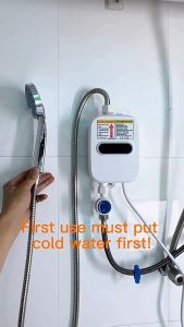 3500W 110V water heater bathroom electric water heater faucet temperature display