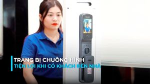 Bộ khóa cửa thông minh khuôn mặt 3D Face vân tay thẻ từ mật khẩu và chìa cơ thương hiệu Philips DDL709-7HWS màn hình IPS 4inch - Bảo Hành 2 Năm