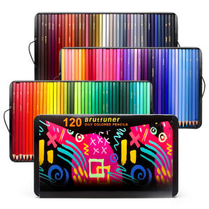 Brutfuner 48/72/120/150/160/180Colors Pencils Professional Oil Wood Soft Watercolor Pencil For School Draw Sketch Art Supplies