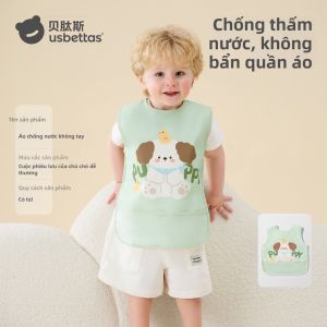 Usbettas | Bib Chống Thấm và Chống Bẩn cho Bé Không T Tay