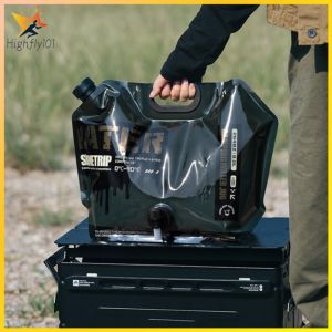 8L Portable Water Container Multipurpose Collapsible Pouch No Leakage Water Carrier Bag with Faucet Camping Supplies