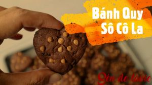 Set bột làm 44 bánh quy sô cô la - gồm bột trộn nguyên liệu và vật dụng làm 44 bánh cookies sô cô la - Chocolate Cookies