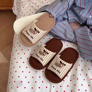 XIXITIAO Couple Cotton Slippers Four Seasons Student Cute Puppy Men Women Casual Home Fashion Bedroom Floor Shoes