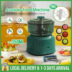 350ml Food Cutter Mini Blender Electric Garlic Masher Crusher Kitchen Food Chopper Cordless Meat Blender Vegetable Chopper Mincer