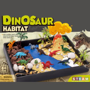 [SG Ready Stock] STEAM Dinosaur Habitat Toy | Sensory play set | Small world kit | Volcano DIY Educational Experiment