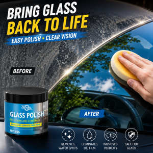 Professional Glass Polishing Powder Scratch Remover for Bathroom Mirrors RV Glass and Car Windshields